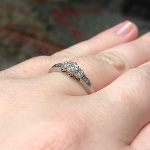 White Gold Diamond Ring